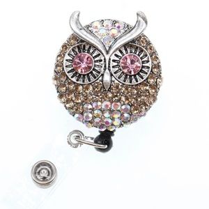 Crystal Eagle Retractable Name Badge